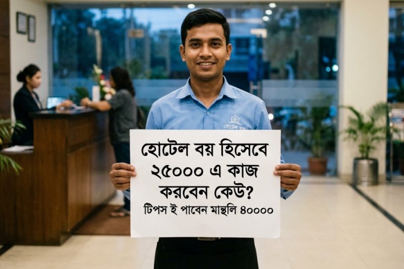 Working at hotel reception 9pm to 5am 34000